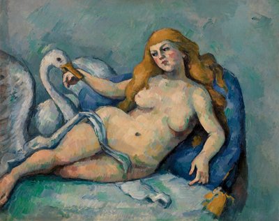 Leda ve Kuğu, 1880 dolayları (tuval üzerine yağlı boya) by Paul Cézanne