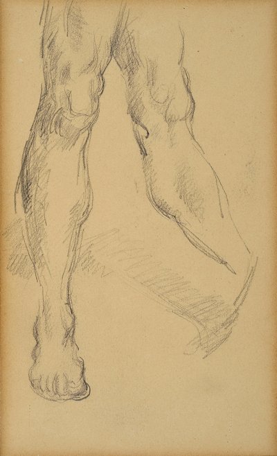Bacak çalışması. Paul Cezanne