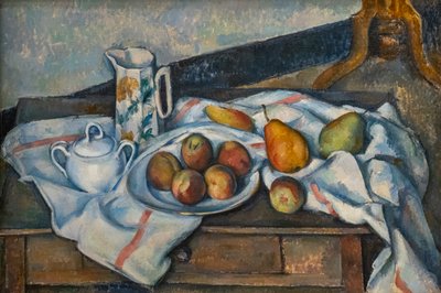 şeftali ve armut by Paul Cézanne
