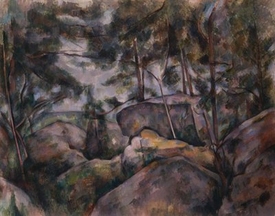 Ormandaki Kayalar by Paul Cézanne