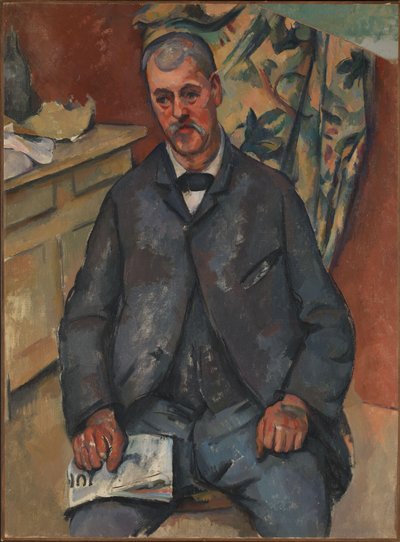 oturan adam by Paul Cézanne