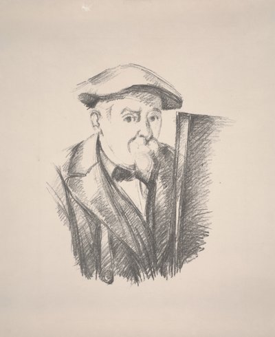 Otoportre (mürekkep, kağıt, taş) by Paul Cézanne