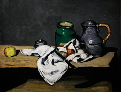 Bir su ısıtıcısı ile natürmort by Paul Cézanne