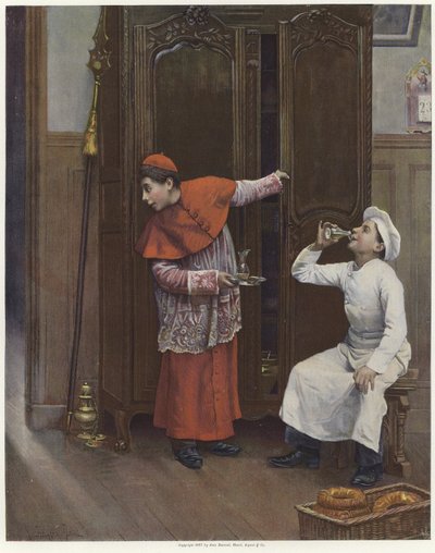 Kostümler renkli litho giyen iki genç erkek by Paul Charles Chocarne-Moreau