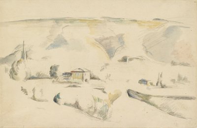 Bir Vadiden Bir Görünüm, 19. Yüzyılın Sonları by Paul Cézanne