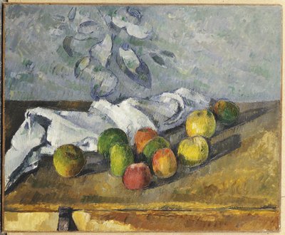 elma ve peçete by Paul Cézanne
