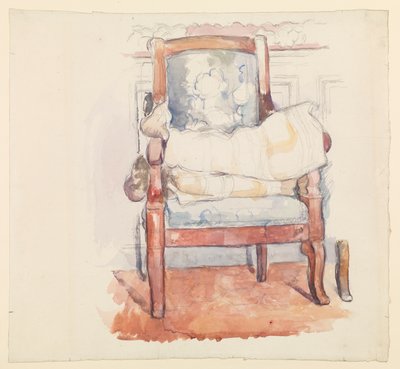 Koltuk, c.1885-90 dolaylarında by Paul Cézanne