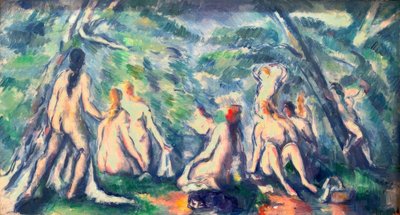 banyo yapanlar by Paul Cézanne