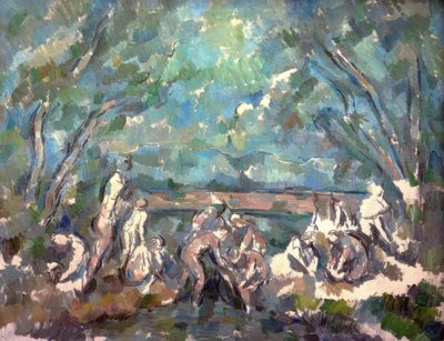 banyo yapanlar by Paul Cézanne