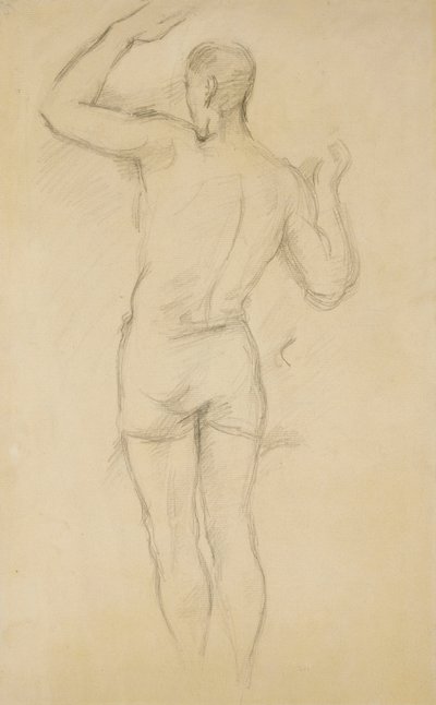 Ayakta Duran; Ayakta Yıkanan, c. 1885-88 by Paul Cézanne