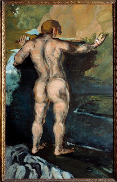 Yüzen ve Kaya Tablosu Paul Cezanne (1839-1906) 1868 Norfolk, Chrysler müzesi by Paul Cézanne