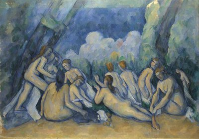 banyo yapanlar by Paul Cézanne