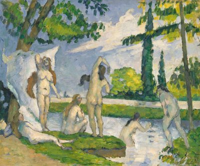 Yıkananlar, 1874-75. by Paul Cézanne