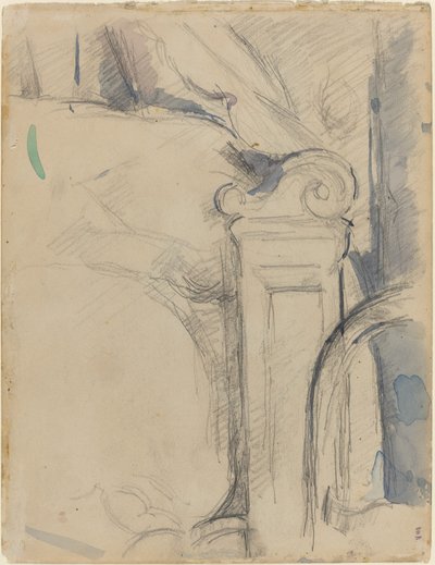 Yatak direği [verso] by Paul Cézanne