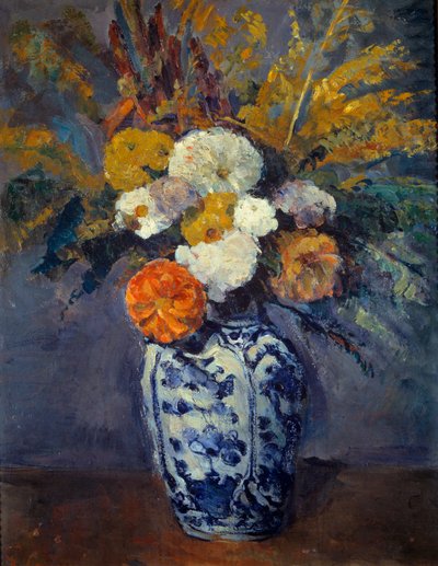 Dahlia buketi. Paul Cezanne