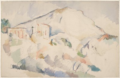 Château Noir ve Mont Sainte-Victoire, c. 1890-1895 by Paul Cézanne