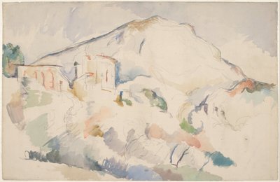 Château Noir ve Mont Sainte-Victoire, yaklaşık 1890-1895 by Paul Cézanne