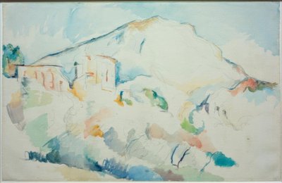 Das Château Noir ve das Gebirge Sainte-Victoire by Paul Cézanne