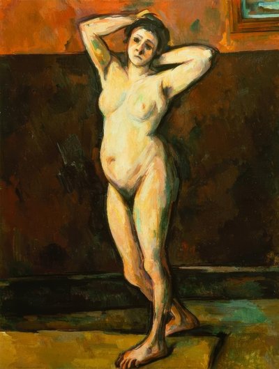 çıplak kadın ayakta by Paul Cézanne