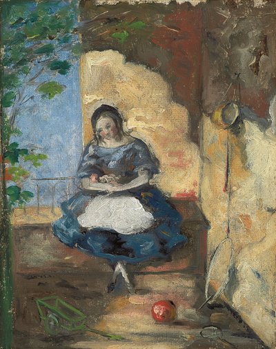 Kız; Kız, 1872-3 by Paul Cézanne
