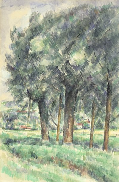 Ağaç Grubu, 1877-80 by Paul Cézanne