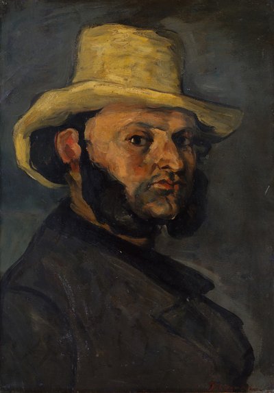 Gustave Boyer b. 1840 Hasır Şapkalı, 1870-71. by Paul Cézanne