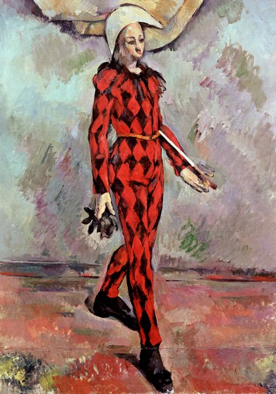 Harlequin, 1890 by Paul Cézanne