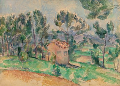 Provence'ta av kulübesi by Paul Cézanne