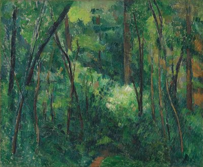 Bir ormanın içi, yaklaşık 1885 by Paul Cézanne