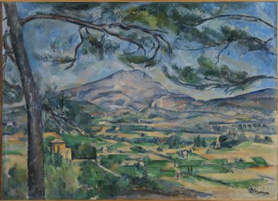 Büyük Çam ile Sainte-Victoire Dağı, yaklaşık 1887. by Paul Cézanne