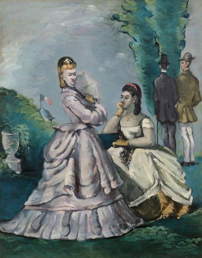 Konuşma, 1870-1871. by Paul Cézanne