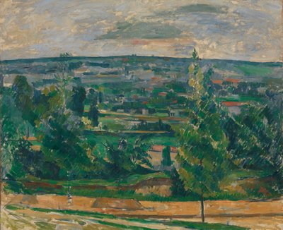 Melun yakınlarındaki manzara, 1879 dolayları (tuval üzerine yağlı boya) by Paul Cézanne