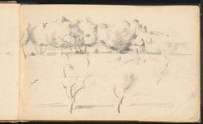 Ağaçlarla Peyzaj by Paul Cézanne