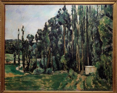 Les Poplars Tablosu Paul Cezanne (1839-1906) 1879 Güneş. 0,65x0,81 m Paris, Orsay Müzesi by Paul Cézanne