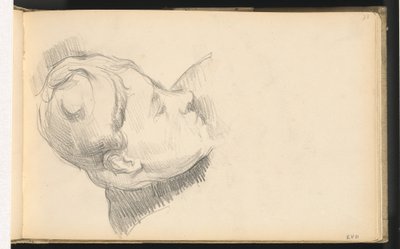 Başı Eğilmiş Madam Cézanne by Paul Cézanne