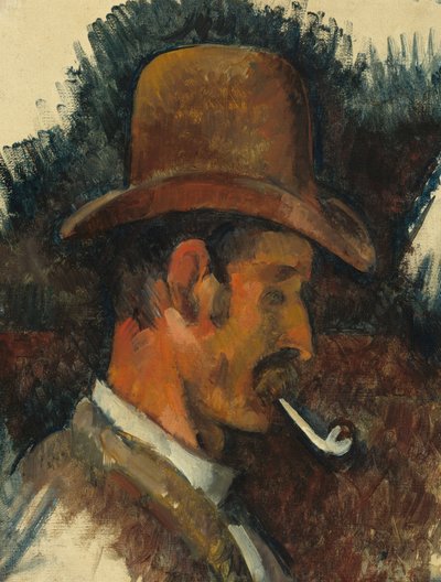 Boru olan adam by Paul Cézanne