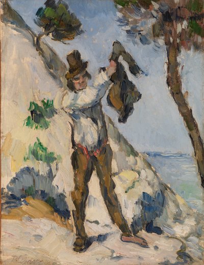 ceketli adam by Paul Cézanne