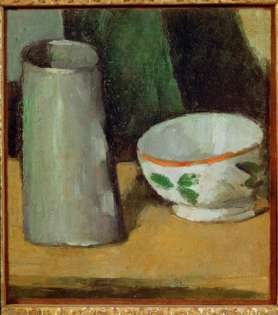 Süt kabı ve sürahi by Paul Cézanne