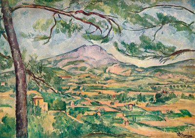 Büyük Çam ile Sainte-Victoire Dağı, c1887. by Paul Cézanne