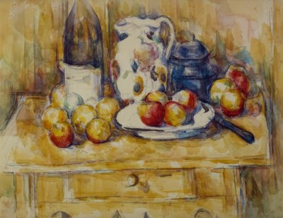 Natürmort: Şifonyerin üzerindeki elmalar by Paul Cézanne