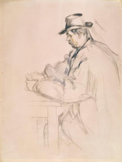 Paul Cézanne, kart oyuncusu by Paul Cézanne