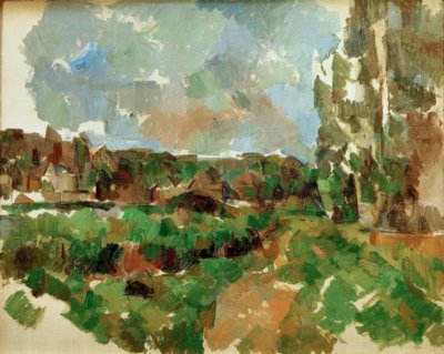 Nehir kenarındaki manzara by Paul Cézanne