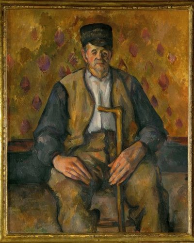 oturan köylü by Paul Cézanne
