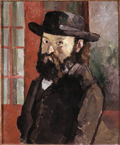 Otoportre, c.1879-82 (tuval üzerine yağlı boya) by Paul Cézanne