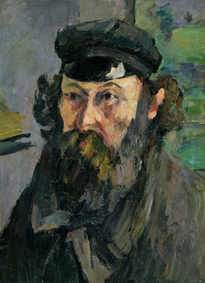 Şapkalı Otoportre by Paul Cézanne