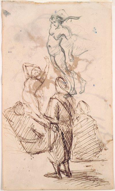 Çalışma Sayfası, 1871-1876. by Paul Cézanne