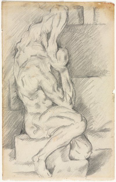 Anatomik Heykel Kroki, 188184. by Paul Cézanne