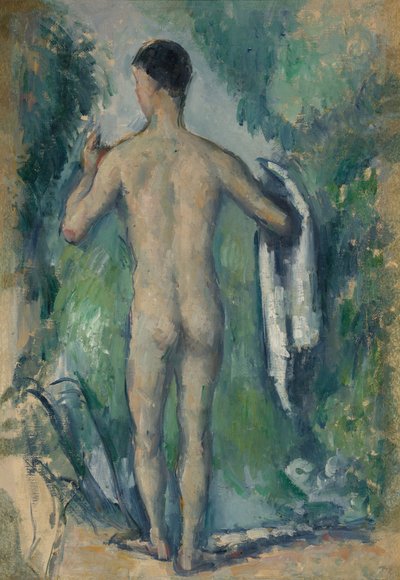 Ayakta Yıkanan Kişi, Arkadan Görünüş, 187982. by Paul Cézanne