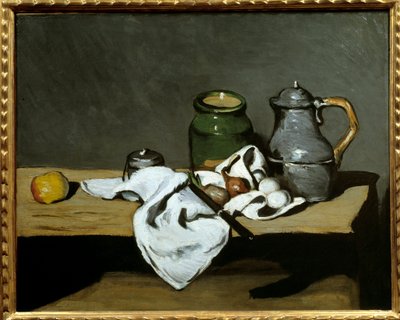 Su Isıtıcısında Natürmort Tablosu Paul Cezanne (1839-1906) 1869 Güneş. 0,64x0,81 m Paris, musee d