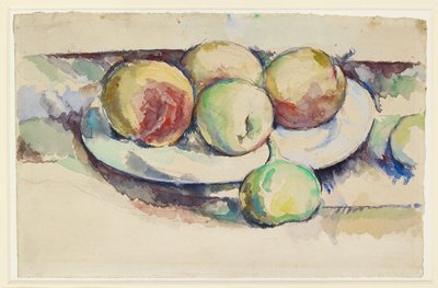 Şeftali ve İncir Natürmort, 19. yüzyıl sonu by Paul Cézanne